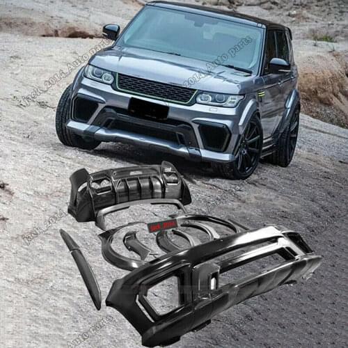 Carbon fiber Body Kit Front Rear Bumper Fender For Range Rover Sport 2014 2015 2016 2017
