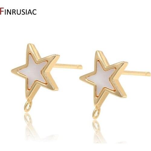 Tiny Classic Cute Plated 14k gold star Post Earrings Luxury Design korean charm Earrings For Women Fashion Jewellery 2020