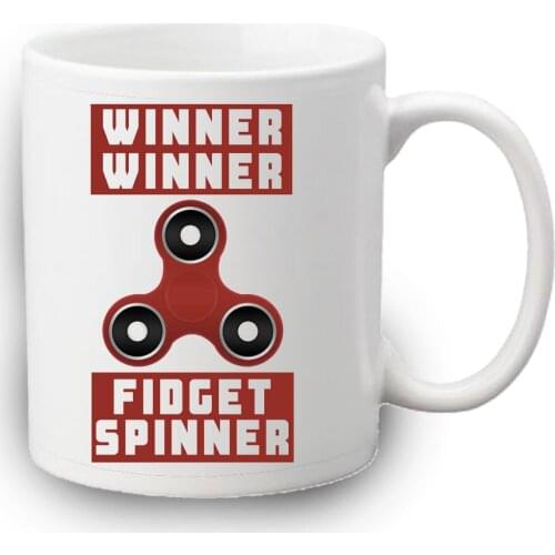 Fidget Spinner Mug Winner Gift