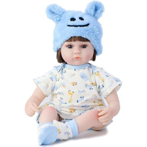 Doll reborn toddler 42cm soft silicone reborn baby dolls soft body lifelike menina Christmas surprice girl gifts doll