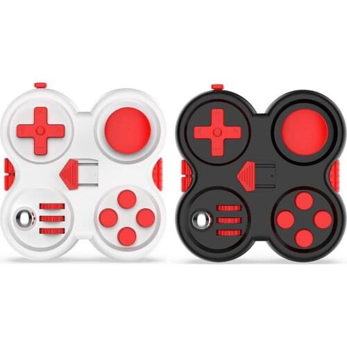 Little Game Fidget Pad Stress Reliever Squeeze Cube Fun Desk Handle Toys For Kids Sensory Decompression Adults Kids Fidget Toys