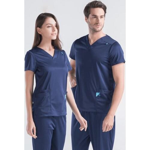 2020 New medical uniform short/long sleeved Scrub set split brush uniform suit overalls work scrub set медицинский костюм