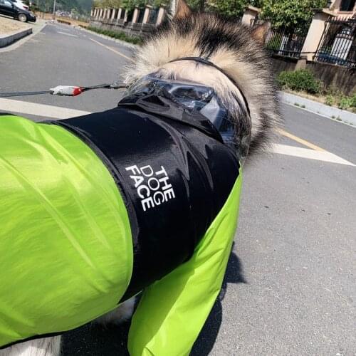 Fashion Pet Dog Raincoat Bulldog Rain Coat Pet Waterproof Jacket Dog Face Outfit Clothes Medium Large Dogs Labrador Costume