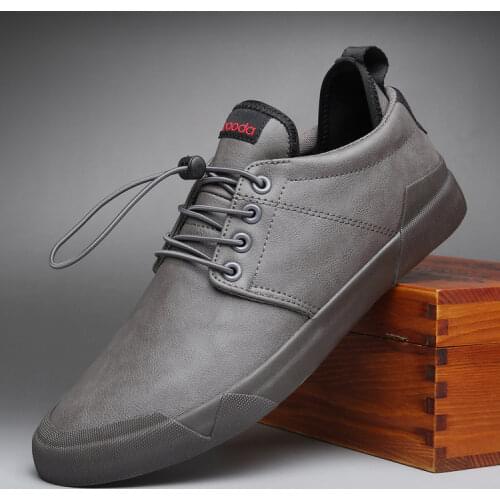 Hot8 New Fashion Mens Lace-up Leather Business Casual Shoes Trend Shoe Cool Loafers Flats Designer Shoes Man High Quality Tenis