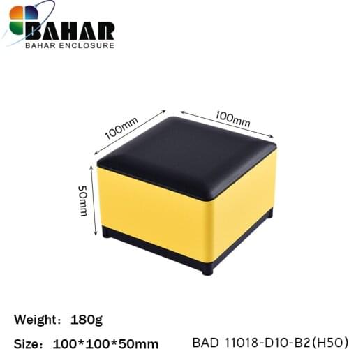 Bahar 100X100X50MM desktop aluminum case. Electronic equipment instrument box. Metal case.DIY junction box BAD 11018-H50