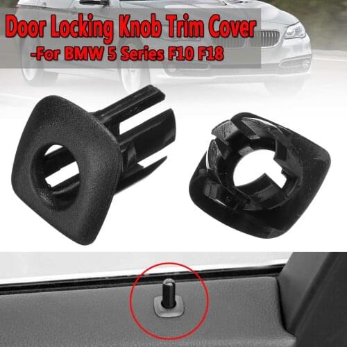 New Car Door Locking Knob Trim Cover For BMW 5 Series F10 F18 Door Window Pin Guide Trim Locking Knob Trim Cover ABS Plastic