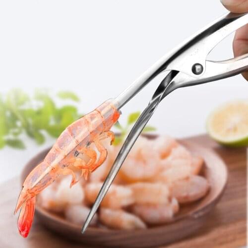 Stainless Steel Shrimp Peeler Lobster Shell Remover Peel Kitchen Portable Shrimp Knife Tools Kitchen Seafood Tools