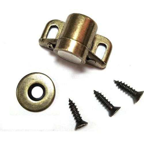 Retro Zinc Alloy Door Stop Closer Stoppers Wardrobe Hardware Furniture Fittings Antique Durable Magnetic Impact Cabinet Door