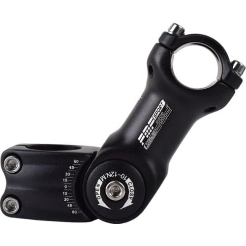 MTB Bicycle Adjustable Angle Stem 90/100/110/120mm 31.8/25.4mm Handlebar Stem Mountain Bike Front Fork Stem Adapter Bike Parts