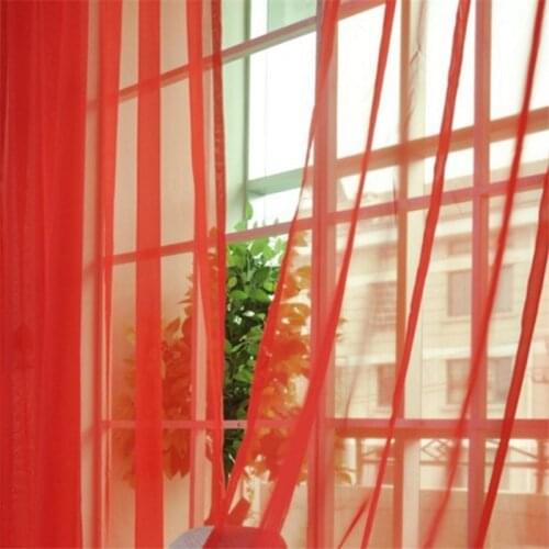 1pc Window Screening Curtain European and American Style Window Door Curtains Drape Panel Sheer Tulle For Living Room Bedroom