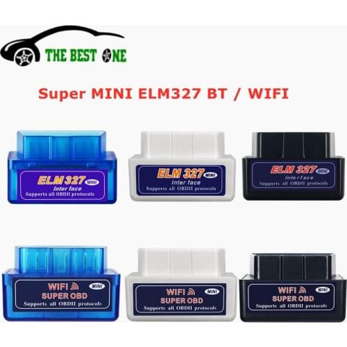 Super Mini ELM327 V2.1 Bluetooth-Compatible OBD2 Scanner Wifi ELM 327 V1.5 On Android IOS Car Diagnostic Tool OBD II Code Reader