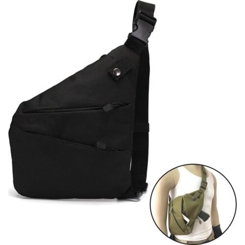 Tactics Multifunctional Concealed Gun Bag Military Storage Pistol Chest Bag Mens Anti-theft Left Right Shoulder Bag