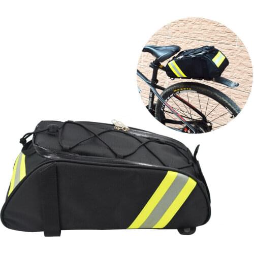 Waterproof Bike Rear Carrier Bag Bicycle Rack Pack Luggage Pannier Tail Saddle