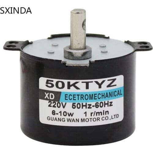 High Quality 2pcs Durable 50KTYZ AC Motor 220V Synchronous Motor 10W Permanent Magnet