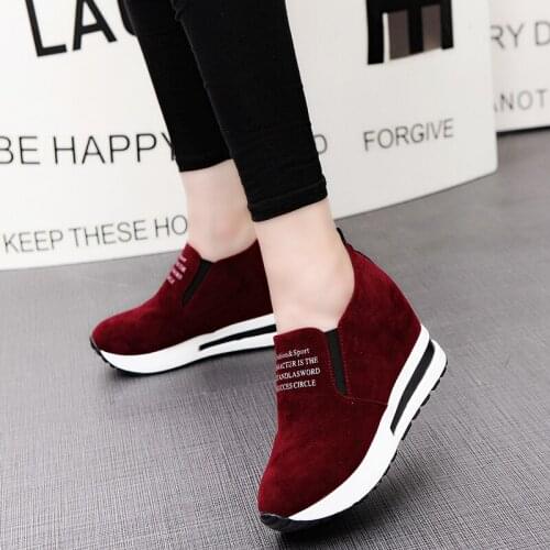 Women shoes ladies Flat Thick Bottom Shoes Slip On Ankle Boots Casual Platform Sport Shoes sneakers women