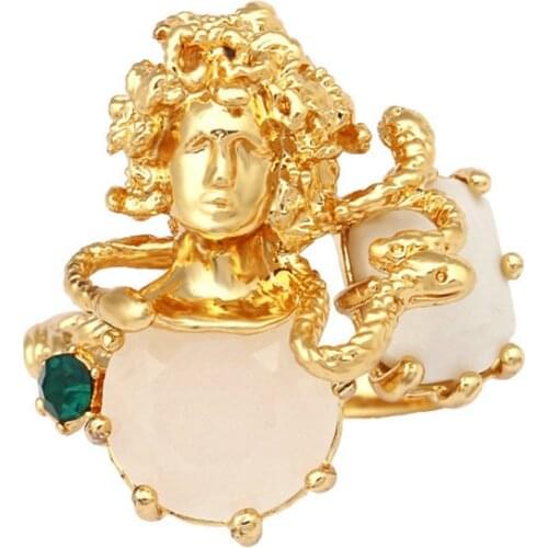 European and American Fashion New Style Personality Exaggerated Temperament Design Sense Opening Adjustable Ring Ring Female