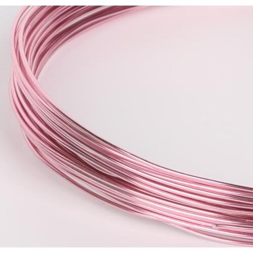 10m/5m/3m/roll 1mm 1.5mm 2mm 2.5mm Diameter colored aluminum wire for Metal Crafts necklace Bracelet jewelry making