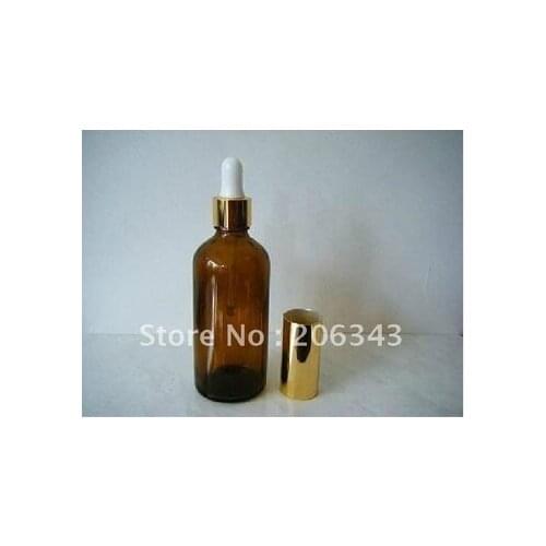 100ml brown/green/blue essential oil bottle with plastic cap+glass dropper,glass bottle