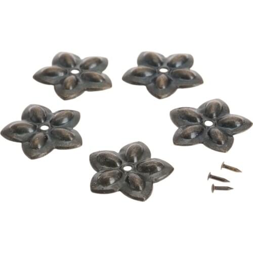 100pcs 22x23mm Vintage Furniture Decorative Upholstery Nails Tacks Studs tacha Furniture Bronze Hardware for Wood Jewelry Box