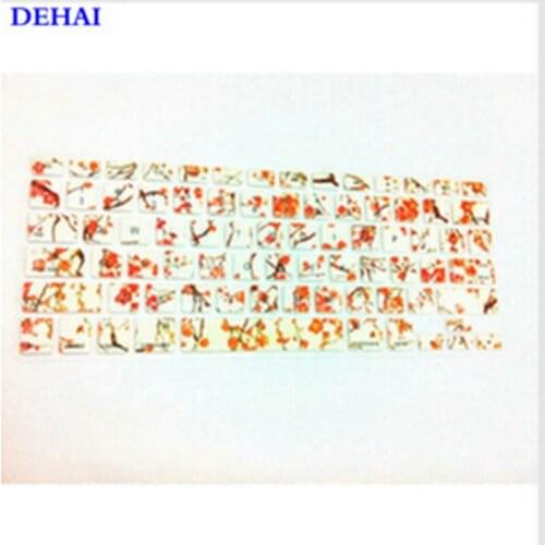 100X Plum blossom Flower Silicone Laptop Keyboard Skin Protector Cover Film Guard For All Apple Macbook Pro Air Retina 13 15 17