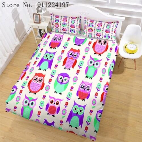 3d Pirate Printing Comforter Bedding Set Owl Puppy Duvet Cover Microfiber Bed Linen Queen King Size High Quality Bedclothes