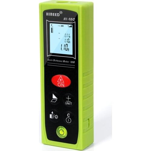 40mHandheld Rangefinder Laser Distance Meter Digital Laser Range Finder Laser Tape Measure Tester with 360 level