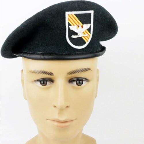 US Army Special Forces Green Beret Hat Cap Wool Size M L XL & Colonel Rank Military Store