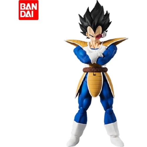 BANDAI DRAGON BALL SHF Figure Assembly Model Doll Black Hair Vegeta IV2.0 Decorations Childrens Gifts Best Gift