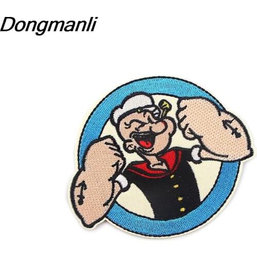 BG074 Cartoon Character Patches for Clothing Iron on Embroidered Sew Applique Cute Patch Fabric Badge DIY Apparel Accessories