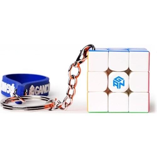 Newest GAN 330 Keychain 3x3x3 magic speed cube gan33 key chain Ring puzzle gan330 3x3 cubo magico stickerless toys for kids