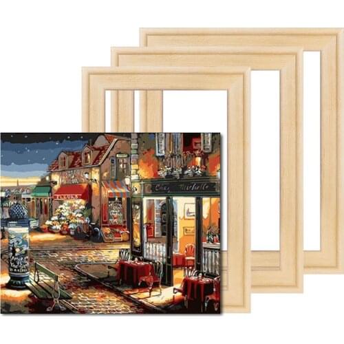 Wood Frame For Canvas Oil Painting Professional Stretcher Strips Bars Nature Wood DIY Frame Picture Inner Frame Wall Art