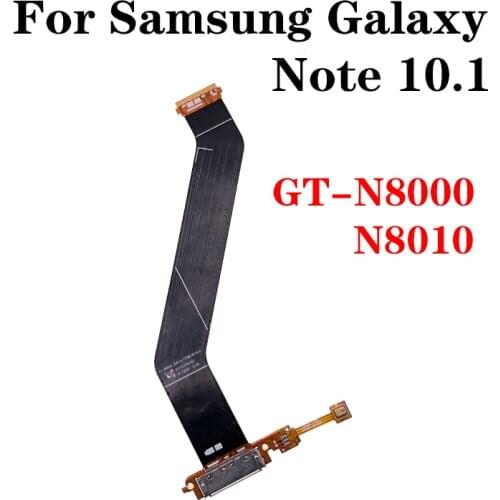 USB Charging Dock Port Socket Jack Connector Charge Board Flex Cable For Samsung Galaxy Note 10.1 GT-N8000 N8010 With Mic
