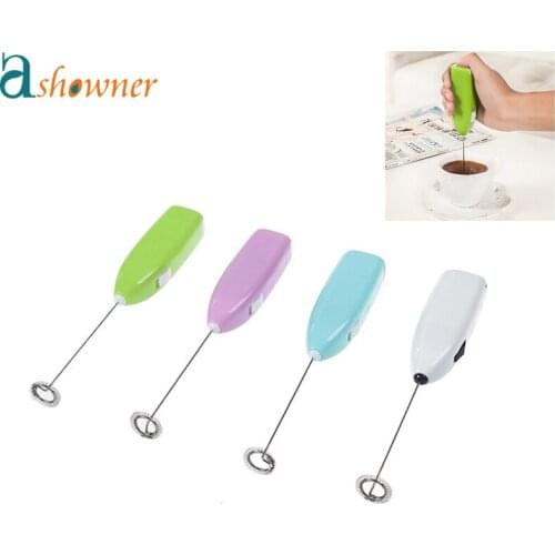Electric Egg Beater Milk & Coffee Frother Stainless Steel Cappuccino Creamer Whisk Frothy Blend Whisker Kitchen Tool Accessories
