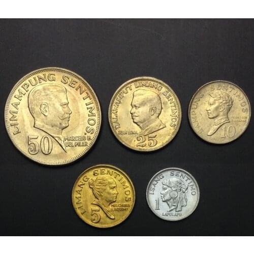 Philippines Avatar Edition Full Set 5 New Genuine Original Coins 100% Real Collect Issuing Coins Unc Aisa