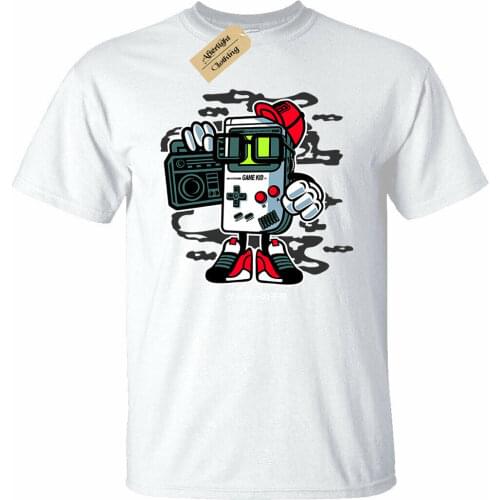 Game Kid T-Shirt Mens gamer boy computer nerd retro geek gift
