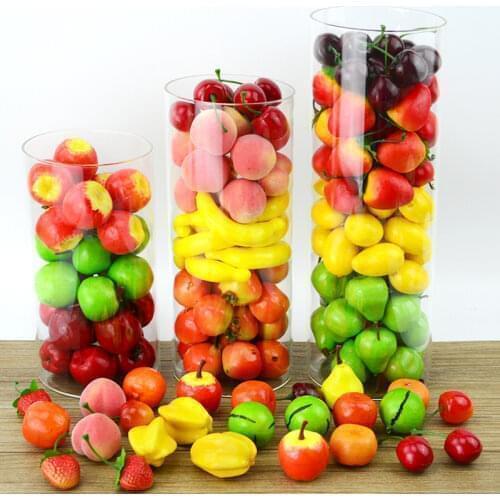 10Pcs Artificial Fruit Vegetable Table Decoration Food Photography Props Strawberry Orange Pear Lemon Mango Pumpkin Potato