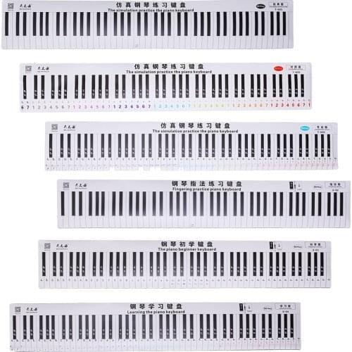 Waterproof Paper Anti-Dust 88 Key Piano Keyboard Finger Practice Guide Teaching Aid for Student Beginner Child Piano Keyboard