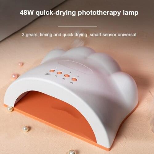 48W Quick-drying Nail Lamp 30 Beads Light Therapy Machine Intelligent Induction Led Nail Dryer For Nail Salon Manicure Nail Art