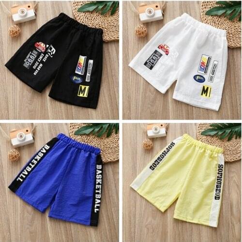 Trendy Brand 2021 Summer Children Shorts Big Boy Casual Sports Shorts Kids Single Piece Print Letter Short Pants Girls Shorts
