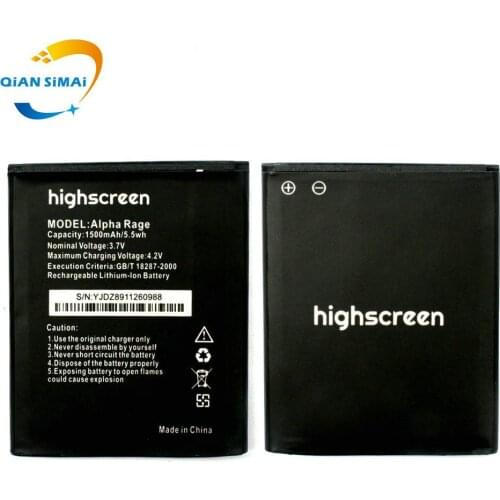 New High Quality Alpha Rage Battery for Highscreen Alpha Rage mobile phone in stock