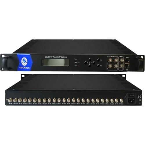 Radio and TV broadcasting equipments Satellite tv receiver dvb-s/s2 to IP gateway for iptv catv headend COL5011P