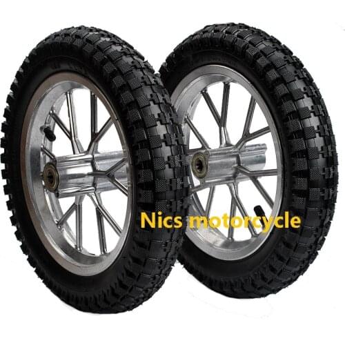 One Rims+Tyres 12.5 x 2.75 Rear Back Before + after Wheel + Tyre Tire 47 49cc Mini PIT Monkey Pocket Dirt Bike