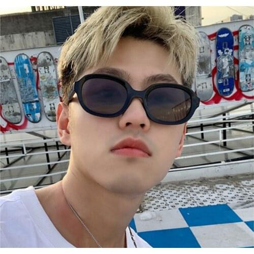 Oval Women Sunglasses Small Frame Sunglasses Women Vintage Eyewear Brand Designer Sun Glasses Women Hip-Hop Men Okulary