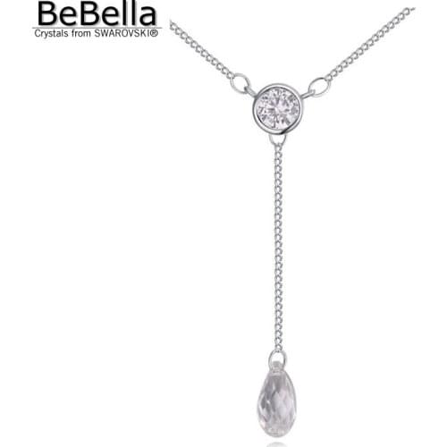 BeBella water drop crystal pendant Necklaces made with Swarovski Elements for girlfriend fashion gift