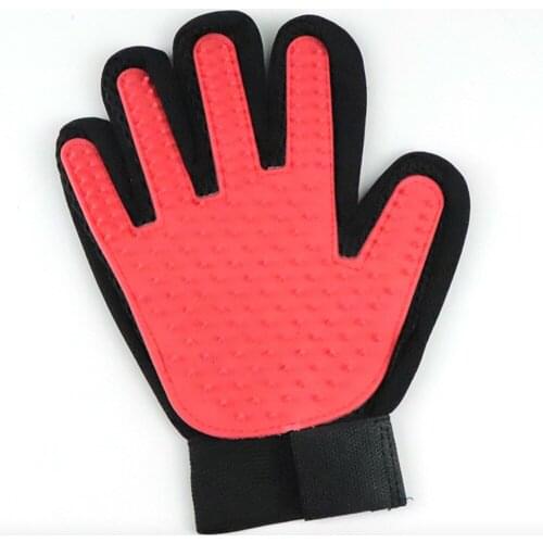 Pet Hair Remover Glove, Gentle Pet Grooming Glove Brush Five Finger Design, Perfect for Dogs and Cats with Long or Short Fur