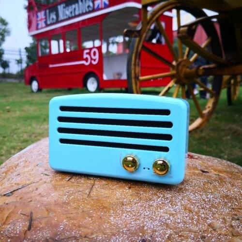 ELRVIKE T5 Portable Vintage Retro Subwoofer Stereo Mini Bluetooth Wireless Bluetooth Speaker for xiaomi samsung huawei iphone
