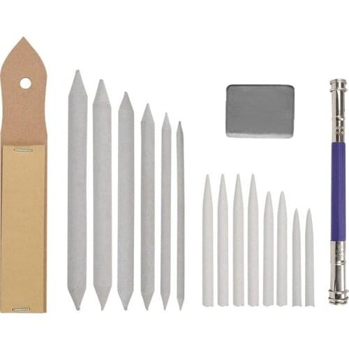 17Pcs/Set Professional Sketch Paper Pen Eraser Sketch Art Kits Painting Supplies Painting Drawing Pencil For School Students