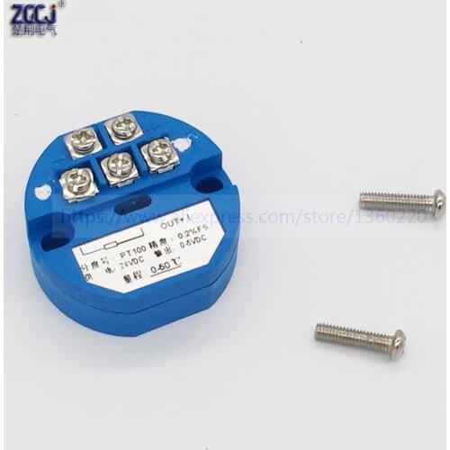 Various temperature ranges PT100 thermocouple Thermal resistance Temperature transmitter 0-5V DC Transmit output