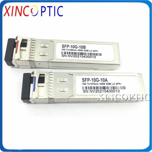 Strong Compatibility Fiber Optic Equipment SFP WDM 10G SingleMode BIDI SFP+ 10km Tx1270/Rx1330nm DDM LC SFP+ Transceiver Module