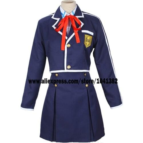 Sword Art Online SAO Yuuki Asuna School Uniform Coat Shirt Skirt Anime Outfit Cosplay Costumes